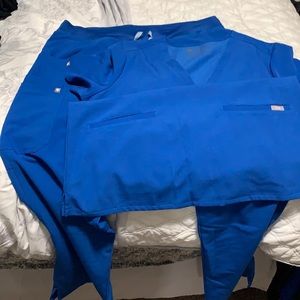 Figs scrub set - Royal Blue